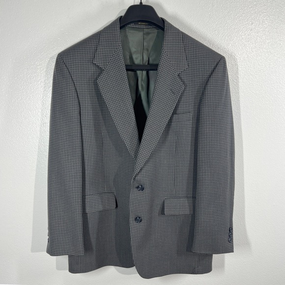 Givenchy Other - Vtg. Givenchy Monsieur Men's Houndstooth Blazer 40R‎ Wool Sport Coat Vintage USA